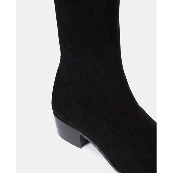 The Kooples Black Stretch Over The Knee LEATHER THIGH-HIGH BOOTS Women’s 36 /5.5 - Picture 12 of 12